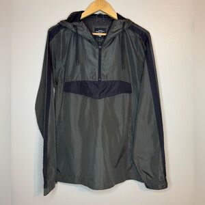 Brave Soul Olive‎ Green Hooded Anorak Windbreaker Medium